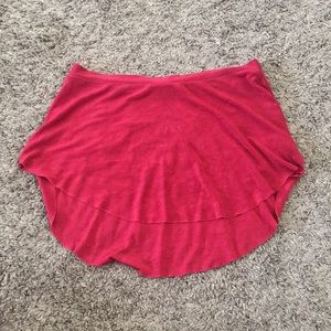 Red ballet skirt